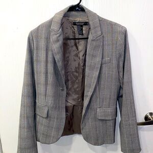 Grey pinstripe women’s suit jacket